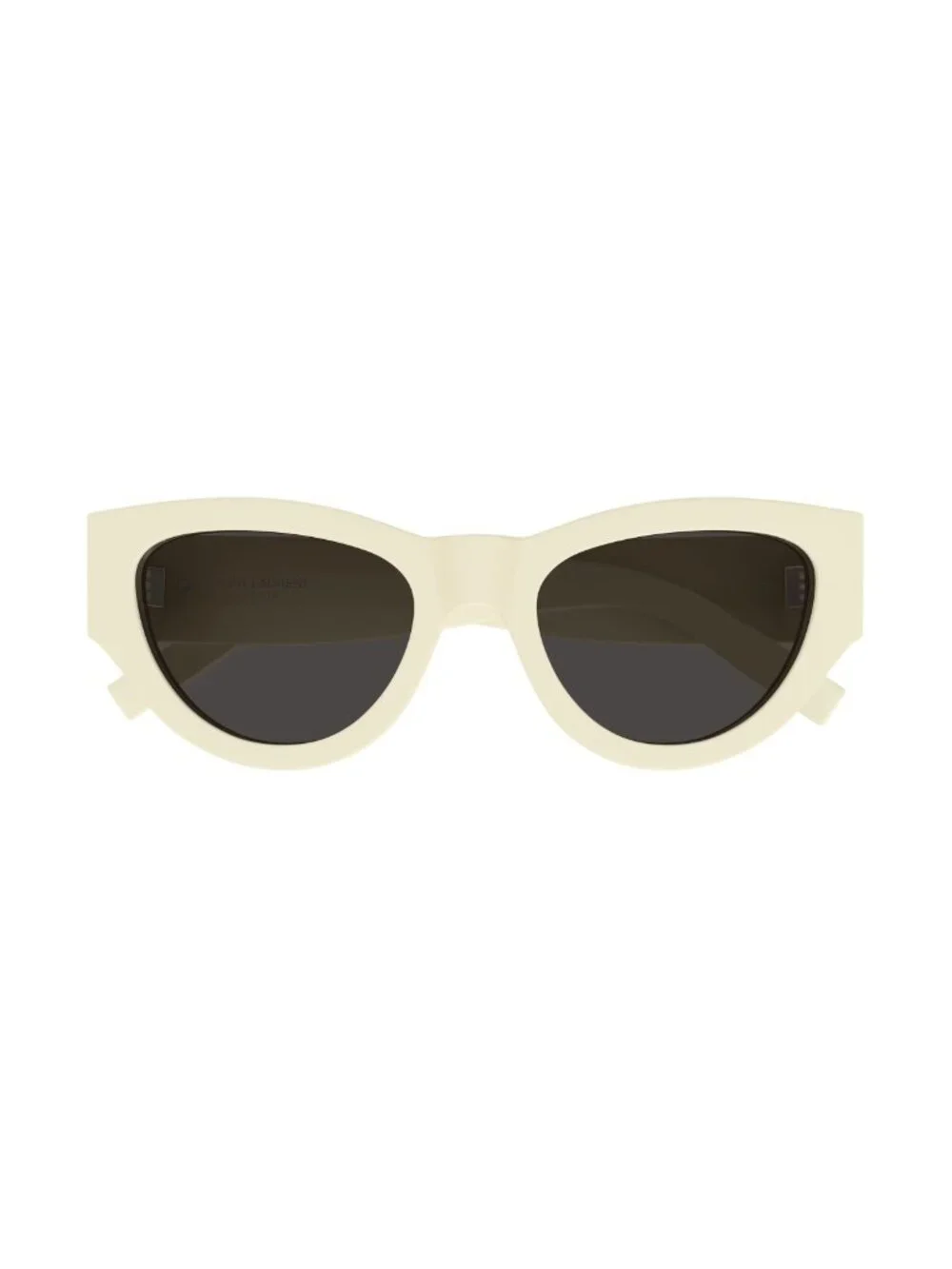 New Saint Laurent Women's Sunglasses White Black Lens Acetate Frame SL M94 012